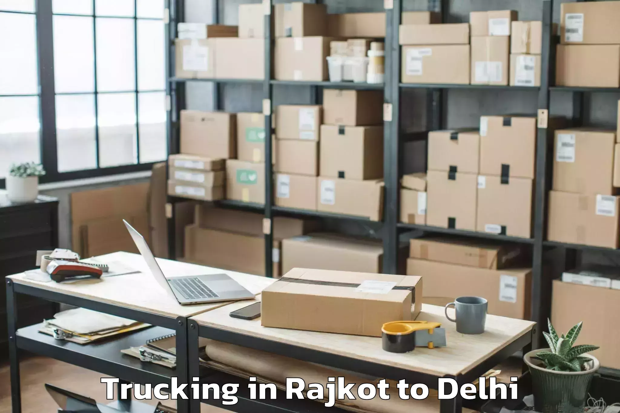 Reliable Rajkot to Najafgarh Trucking